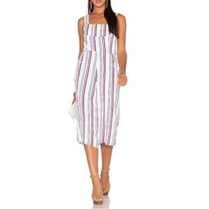 Tularosa Sleeveless Patriot Red Blue White Pockets Jumpsuit M
